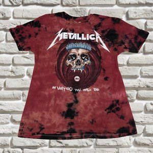 New School Metallica Graphic Tie Dye T-Shirt
